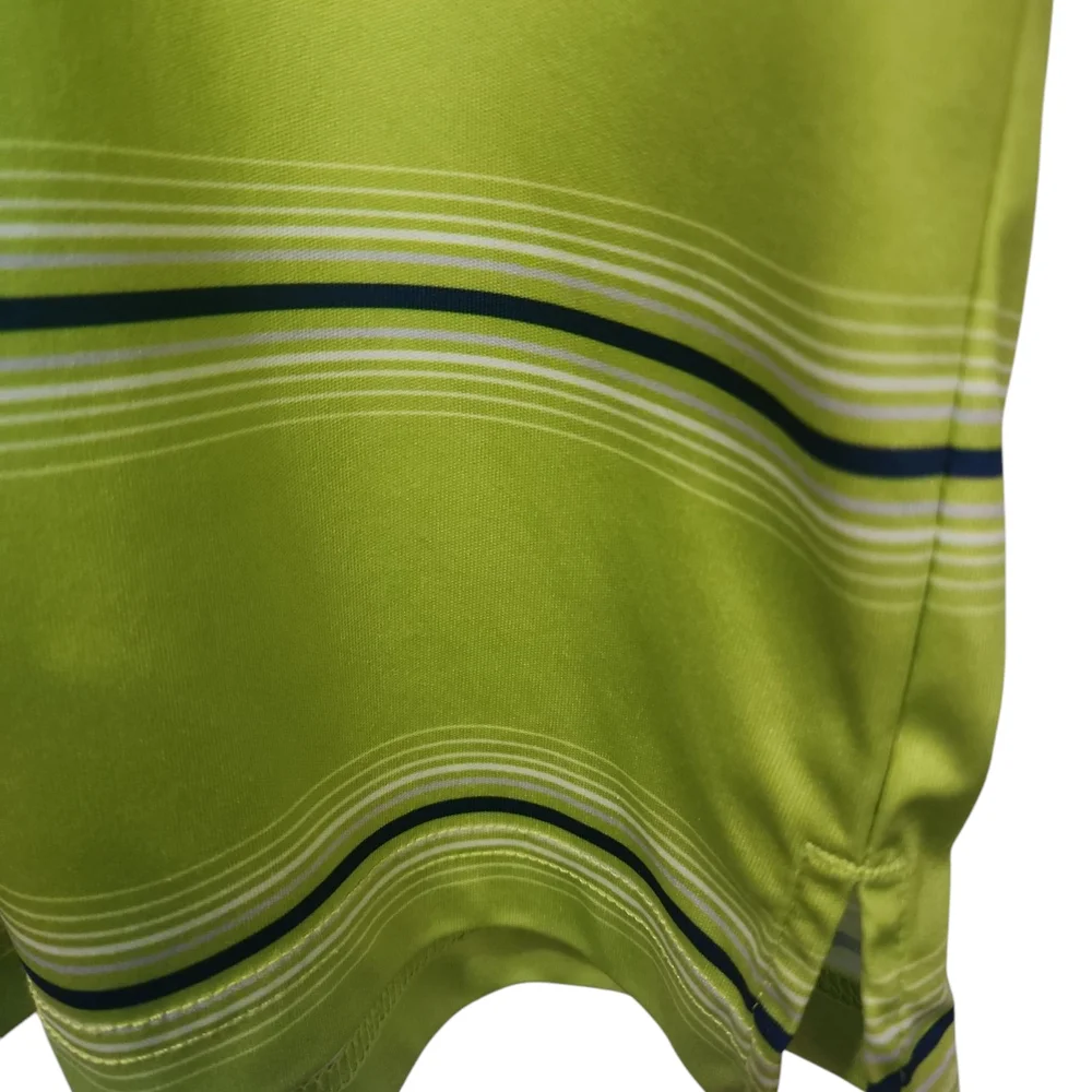 Cool Play Golf Pro Green Striped Men's Polo Shirt - Picture 4 of 9